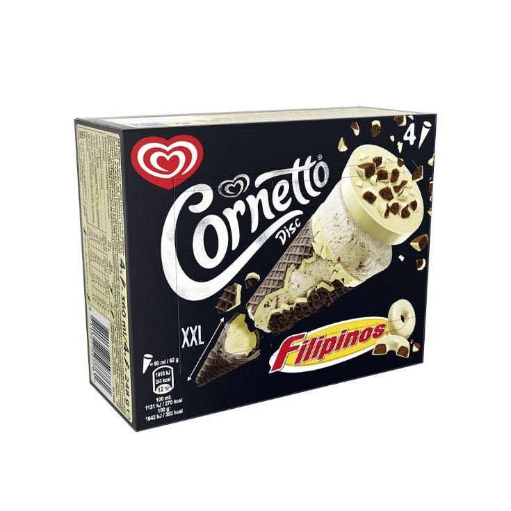 Cono helado con filipinos - 4 uds