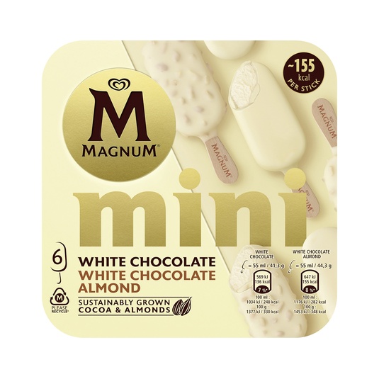 Magnum Mini chocolate blanco