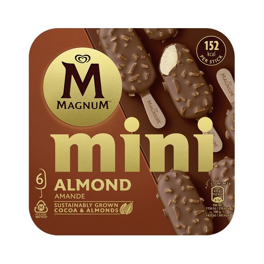 Mini Almendras bombón helado sin gluten 6 uds 300ml