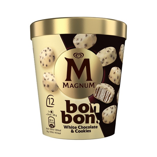 Bombones helados white chocolate & cookies 204ml