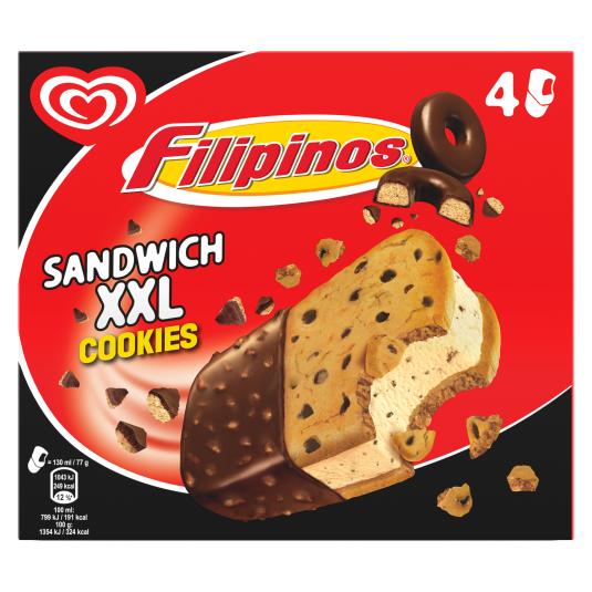 Sándwich helado con galletas filipinos y cookies - 520g