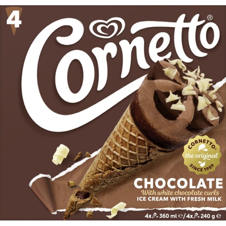 Conos de helado de chocolate - 4 uds Conos de helado de chocolate - 4 uds