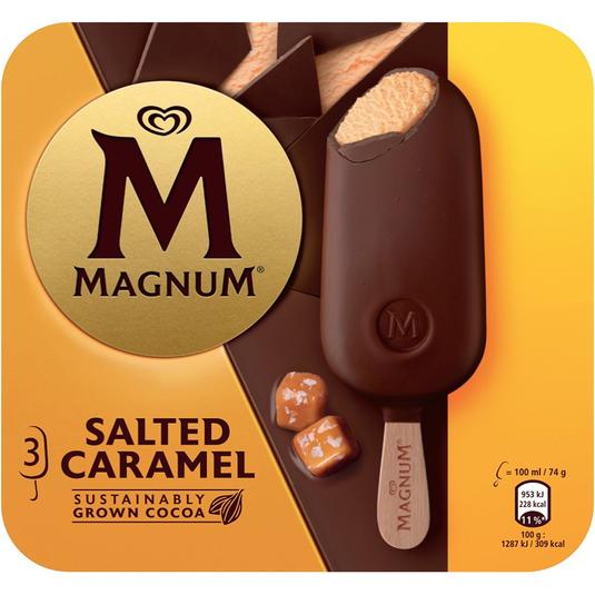 Helado de chocolate de caramelo salado 