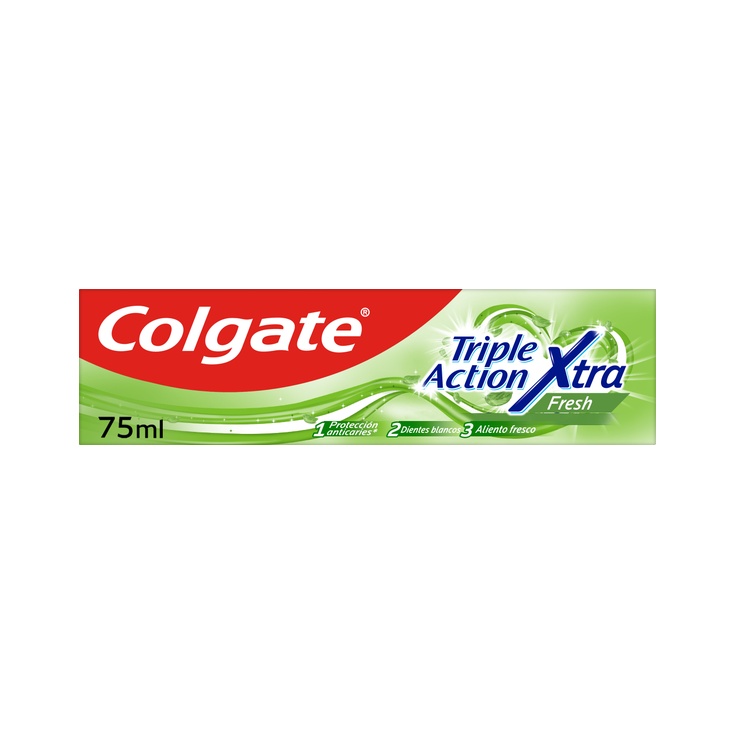 Pasta de dientes Triple Action Extra Fresh, anticaries
