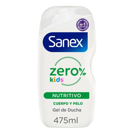 Gel de ducha Zero kids nutritivo - Sanex - 475ml