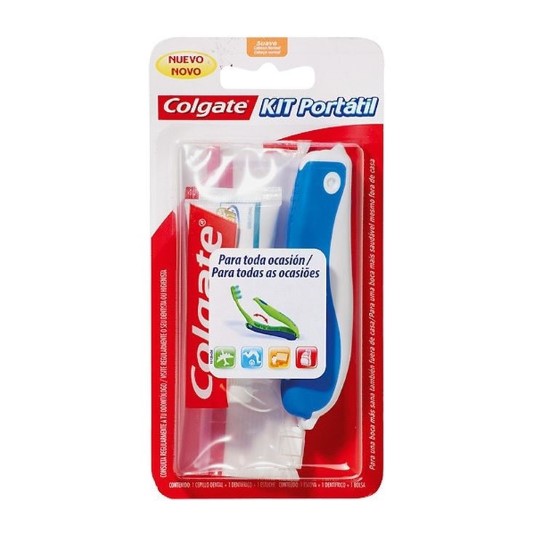 Kit de viaje cepillo + pasta de dientes