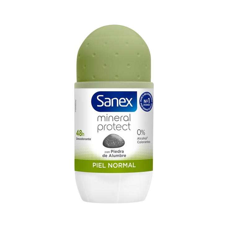 Desodorante roll-on Mineral Protect con piedra de alumbre 