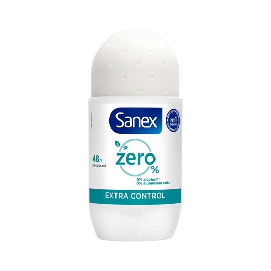 Desodorante roll-on Zero% Extra Control 48h unisex