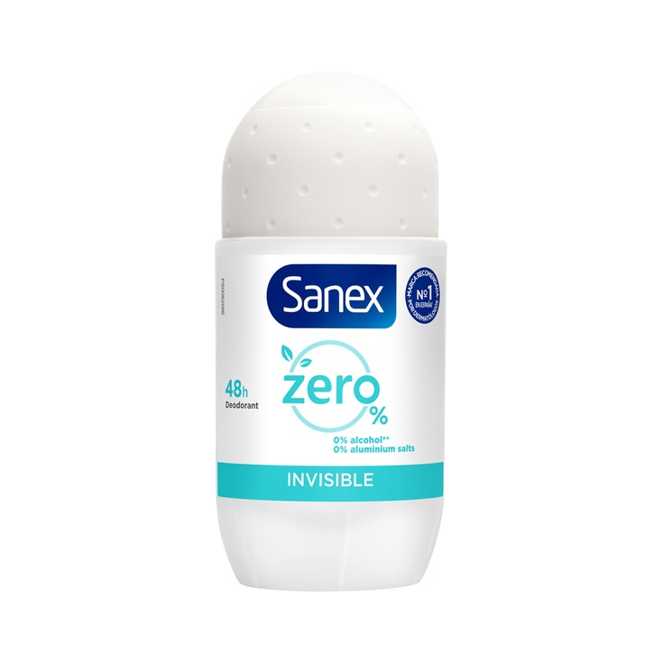 Desodorante roll-on Zero% Invisible 48h unisex envase 50 ml