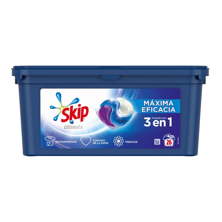 Detergente en Cápsulas Máxima eficacia Skip - 26 uds