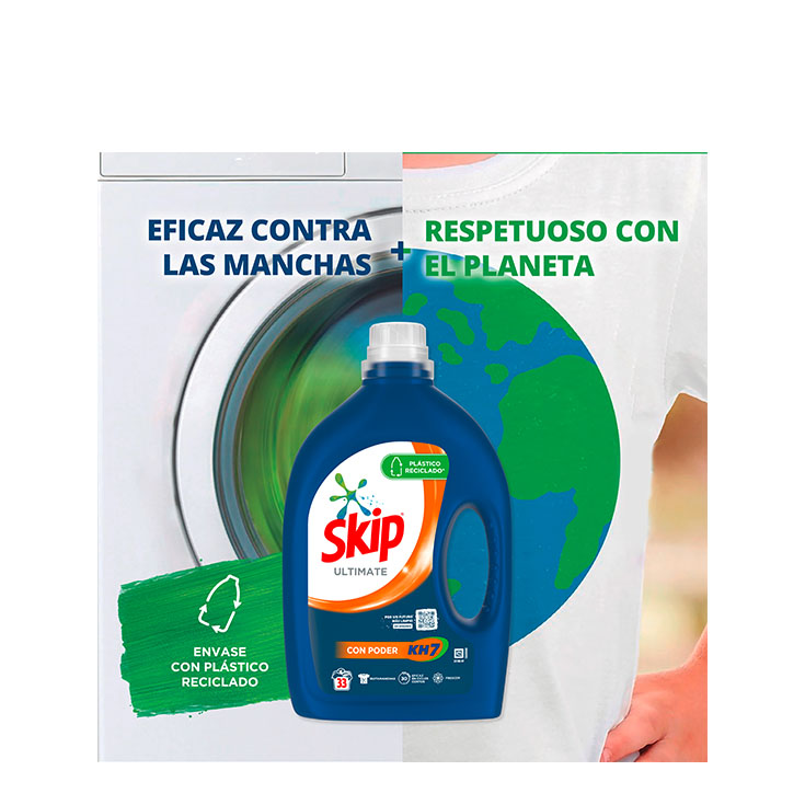 Detergente líquido poder KH7 - Skip - 33 lavados