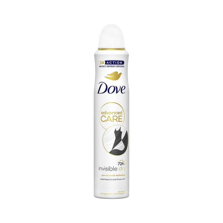 Desodorante Advanced Care Invisible dry 0% alcohol 72h