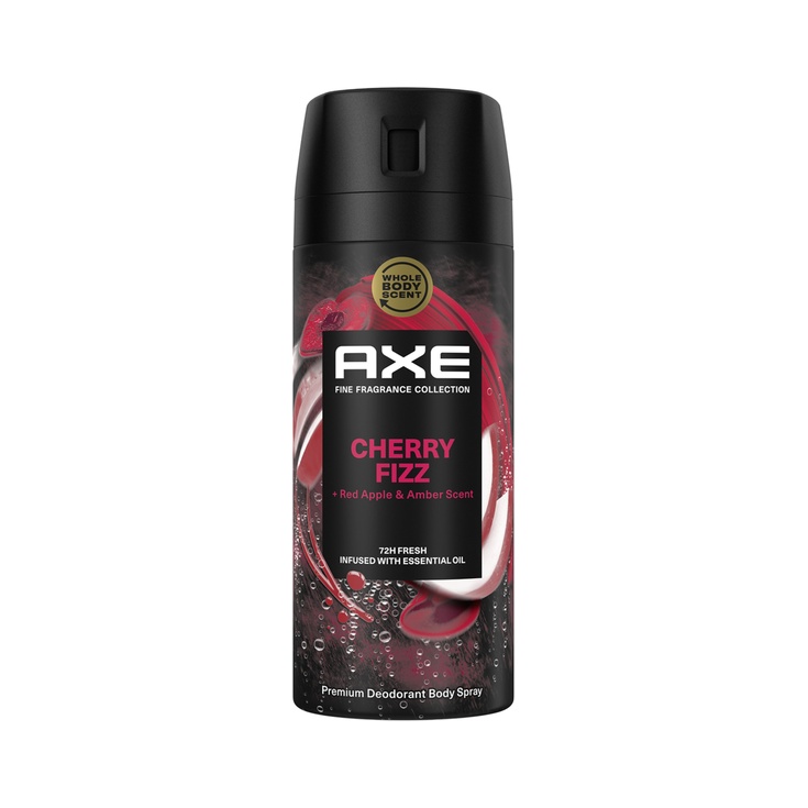 Desodorante Cherry Fizz aroma manzana roja y ambar 72 h 