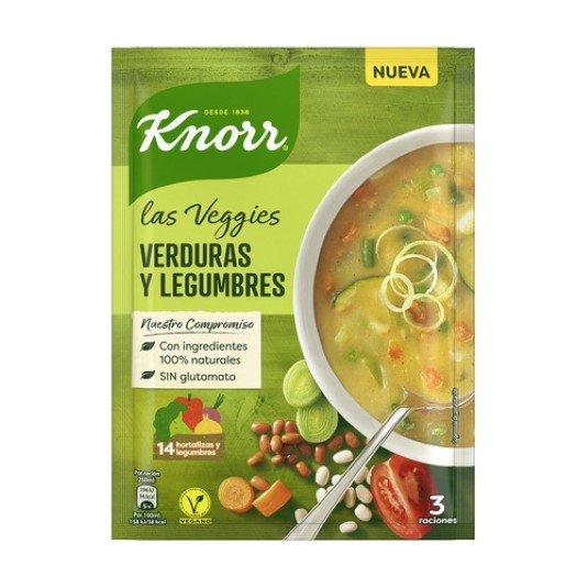 Sopa de verduras y legumbres Knorr - 86g