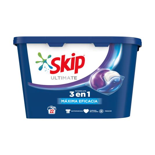 Detergente cápsulas máxima eficacia - Skip - 22 lavados