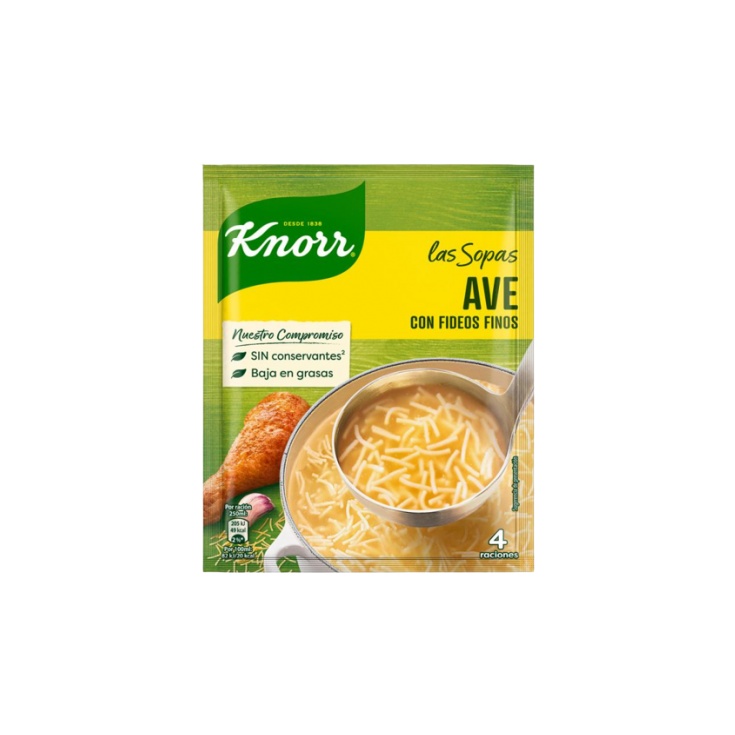 SOPA DE AVE CON FIDEOS SOBRE 61 GR