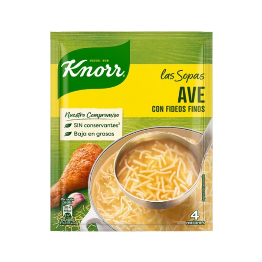 SOPA DE AVE CON FIDEOS SOBRE 61 GR