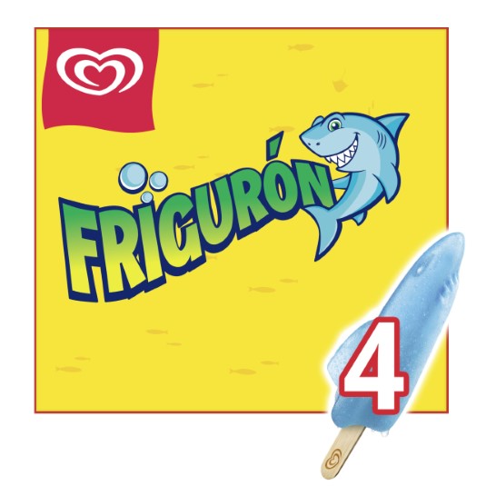 Helado infantil Frigurón - 4x72ml