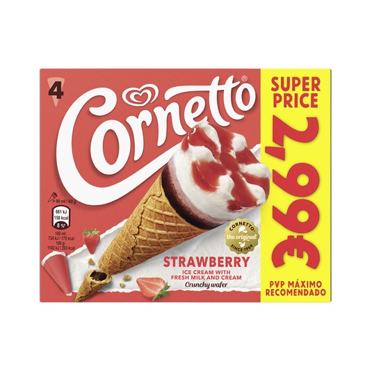 Helado Cono Fresa