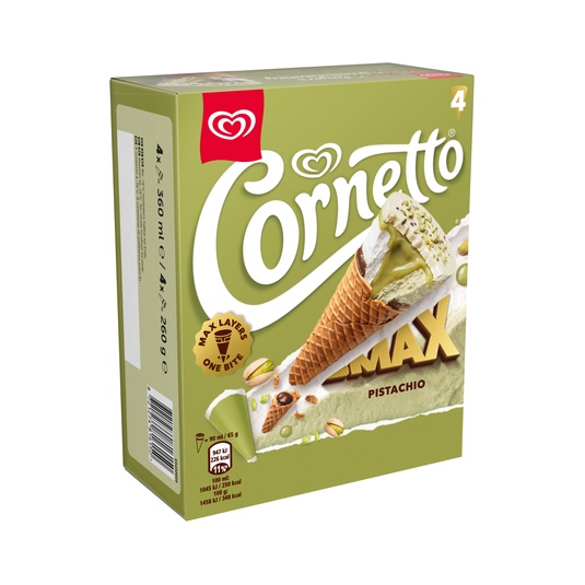 Helado Cornetto Max Pistacho