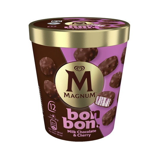 Mini Bombones Helados Cherry, 12 Unidades