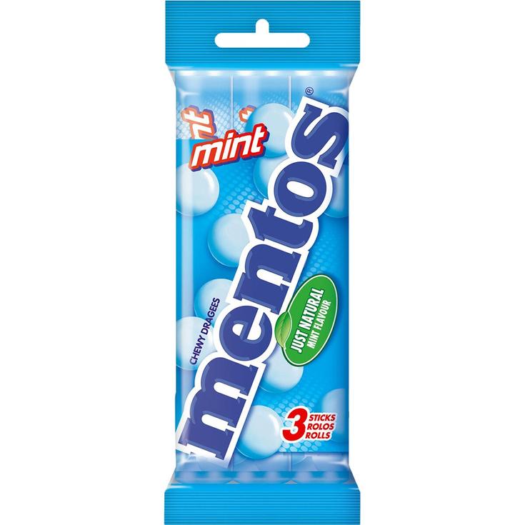 Mint caramelos masticables de menta blister 3 rollos Mint caramelos masticables de menta blister 3 rollos