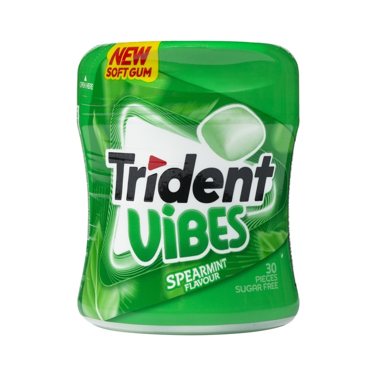 Chicle sabor hierbabuena Vibes sin azúcar bote 30 unidades