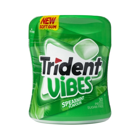 Chicle sabor hierbabuena Vibes sin azúcar bote 30 unidades