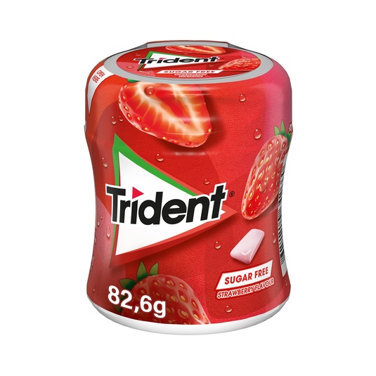 Chicle de fresa sin azúcar bote 82,6 g