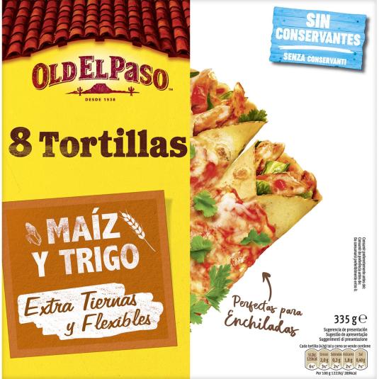 Tortillas Mexicanas Maíz/Trigo 326g